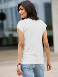 T-shirt Broderie Ajourée 8 T-shirt Broderie Ajourée -T-Shirt Sweat Soldes Magasin 001.00ZUK03343 A02.006