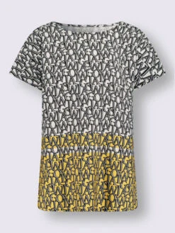 Chemisier Inscription Imprimée Tendance 7 Chemisier Inscription Imprimée Tendance -T-Shirt Sweat Soldes Magasin 001.00ZUK05547 B05.001