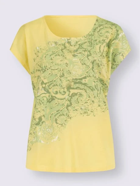 T-shirt à Encolure Ronde Mancherons Tendance 3 T-shirt à Encolure Ronde Mancherons Tendance – Image 3