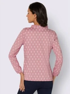 T-shirt à Manches Longues Volants à L'encolure -T-Shirt Sweat Soldes Magasin 001.00ZUK92348 B26.001