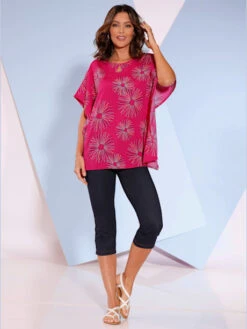 Tunique Imprimés Multi-couleurs Col Rond