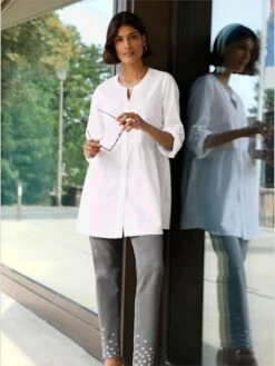 Jean Superbe Broderie Florale 8 Jean Superbe Broderie Florale -T-Shirt Sweat Soldes Magasin 003.00ZUK03347 006.135 1