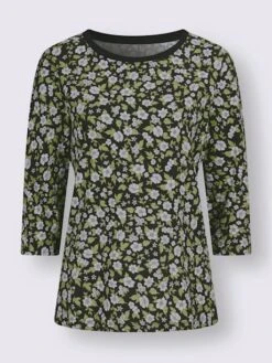 T-shirt à Encolure Ronde Motif Floral 7 T-shirt à Encolure Ronde Motif Floral -T-Shirt Sweat Soldes Magasin 003.00ZUK92348 B34.001