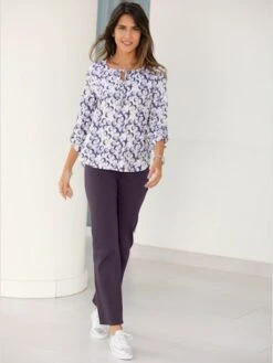 Pantalon Confortable à Taille Haute Et Poches -T-Shirt Sweat Soldes Magasin 004.00ZUK05542 A01.046