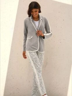 Pantalon En Jersey Rayures Galon Tendance 7 Pantalon En Jersey Rayures Galon Tendance -T-Shirt Sweat Soldes Magasin 004.00ZUK05547 001.041