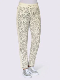 Pantalon En Jersey Rayures Galon Tendance