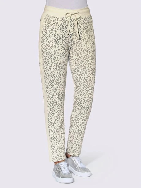 Pantalon En Jersey Rayures Galon Tendance 1 Pantalon En Jersey Rayures Galon Tendance