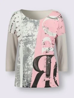 T-shirt à Manches 3/4 Petites Pierres Brillantes Fantaisie 7 T-shirt à Manches 3/4 Petites Pierres Brillantes Fantaisie -T-Shirt Sweat Soldes Magasin 004.00ZUK05547 B19.001