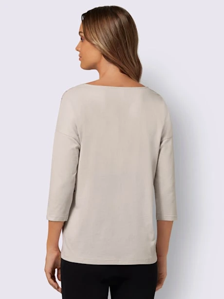 T-shirt à Manches 3/4 Petites Pierres Brillantes Fantaisie 3 T-shirt à Manches 3/4 Petites Pierres Brillantes Fantaisie – Image 3