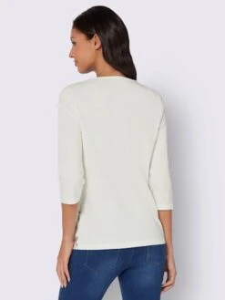 T-shirt à Manches 3/4 Bordures Imprimées 6 T-shirt à Manches 3/4 Bordures Imprimées -T-Shirt Sweat Soldes Magasin 004.00ZUK92348 B29.001