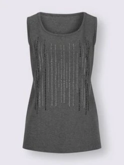 Débardeur Petites Pierres Brillantes Fantaisie -T-Shirt Sweat Soldes Magasin 005.00ZUK03345 B16.001