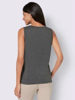 Débardeur Petites Pierres Brillantes Fantaisie -T-Shirt Sweat Soldes Magasin 005.00ZUK03345 B17.001