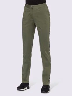 Pantalon Ruban Latéral Avec Rivets
