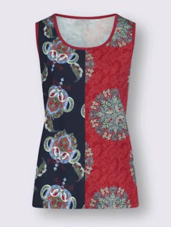 Débardeur Aspect Patchwork -T-Shirt Sweat Soldes Magasin 005.00ZUK92345 B22.001