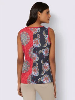 Débardeur Aspect Patchwork -T-Shirt Sweat Soldes Magasin 005.00ZUK92345 B23.001