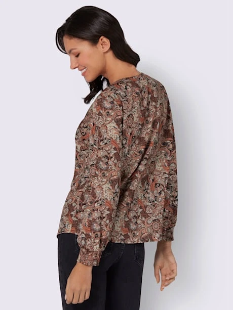 Chemisier Lien à Nouer Avec Houppes 3 Chemisier Lien à Nouer Avec Houppes – Image 3