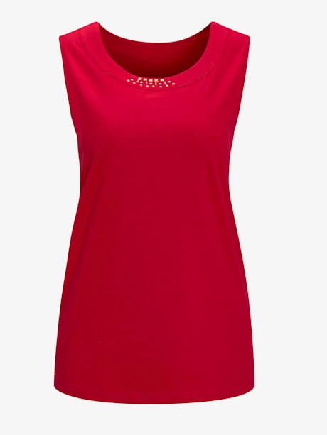 Débardeur Petites Pierres Fantaisie Sur L'encolure 2 Débardeur Petites Pierres Fantaisie Sur L'encolure – Image 2