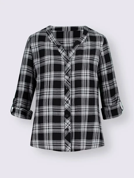 Chemisier à Carreaux 100% Viscose 3 Chemisier à Carreaux 100% Viscose – Image 3
