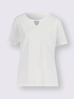 T-shirt à Manches Courtes Encolure Raffinée 5 T-shirt à Manches Courtes Encolure Raffinée -T-Shirt Sweat Soldes Magasin 006.00ZUK91746 B01.001