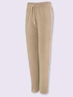 Pantalon Sweat Avec Rayures Galon Brillantes