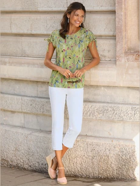 Jean 3/4 Superbes Perles Fantaisie 4 Jean 3/4 Superbes Perles Fantaisie – Image 4