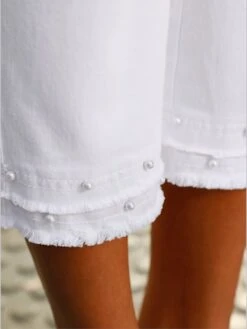 Jean 3/4 Superbes Perles Fantaisie 9 Jean 3/4 Superbes Perles Fantaisie -T-Shirt Sweat Soldes Magasin 006.00ZUK92347 002.015