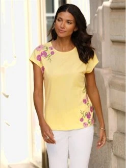 T-shirt à Manches Courtes Coupe Décontractée Aux épaules