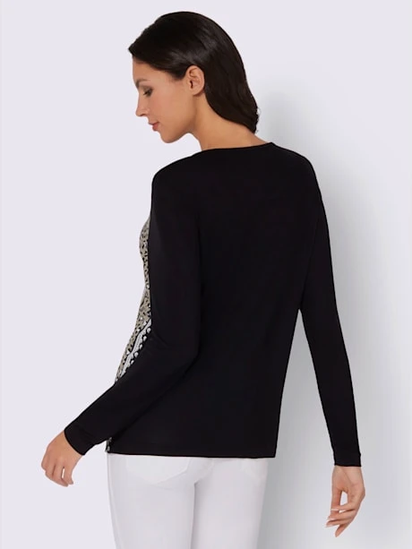 T-shirt à Manches Longues Pure Viscose 3 T-shirt à Manches Longues Pure Viscose – Image 3