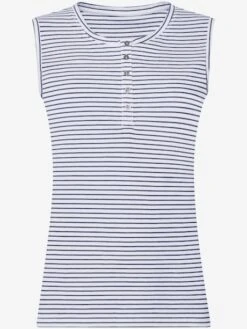 Débardeur Fin Avec Boutons Argentés Effet Antique 6 Débardeur Fin Avec Boutons Argentés Effet Antique -T-Shirt Sweat Soldes Magasin 006.00ZUK94339 A55.001