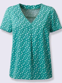 Chemisier Avec Imprimé Et Encolure En V -T-Shirt Sweat Soldes Magasin 007.00SAN95043 A14.001