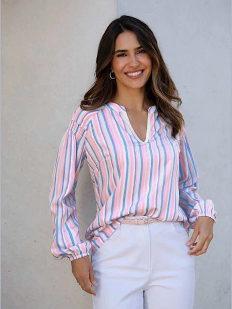 Chemisier Ruban Brillant Au Col 1 Chemisier Ruban Brillant Au Col