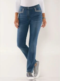 Jean Orné De Paillettes Brillantes