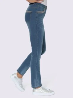 Jean Orné De Paillettes Brillantes -T-Shirt Sweat Soldes Magasin 007.00ZUK92348 B02.001