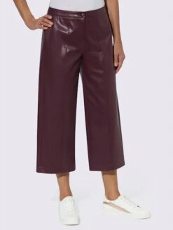 Pantalon En Synthétique Pantalon Avec Jambes Larges