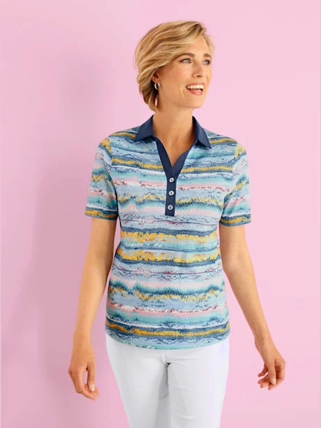 Polo Motif à Rayures Tendance 1 Polo Motif à Rayures Tendance