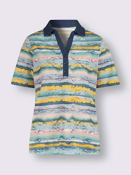 Polo Motif à Rayures Tendance 4 Polo Motif à Rayures Tendance – Image 4