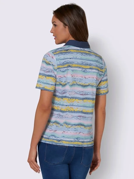 Polo Motif à Rayures Tendance 3 Polo Motif à Rayures Tendance – Image 3