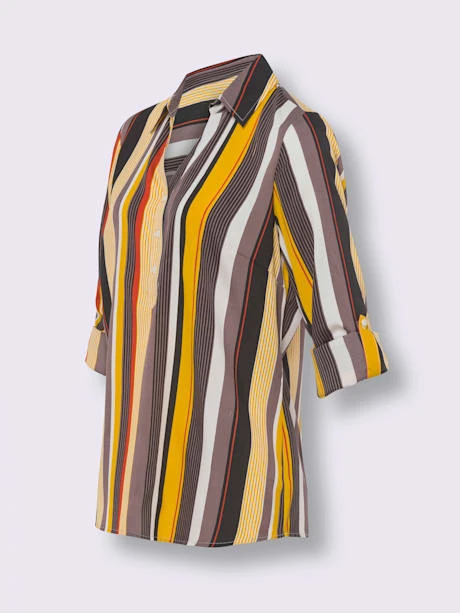 Chemisier à Manches Longues Col Chemise Ouvert 4 Chemisier à Manches Longues Col Chemise Ouvert – Image 4