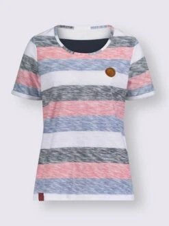 T-shirt à Rayures Pur Coton 7 T-shirt à Rayures Pur Coton -T-Shirt Sweat Soldes Magasin 011.00F0257445 B27.001