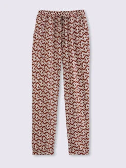 Pantalon à Motifs Graphiques Chic Et Léger