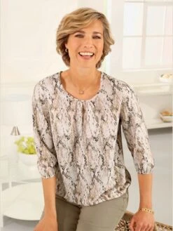 Chemisier Encolure Ronde Passepoilée