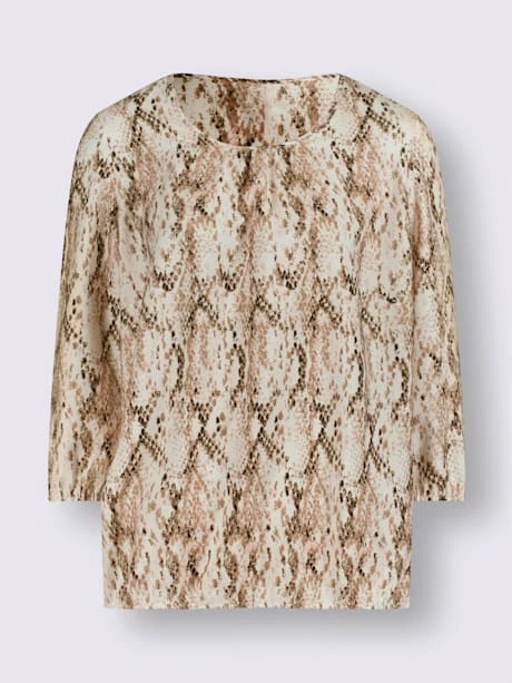 Chemisier Encolure Ronde Passepoilée 4 Chemisier Encolure Ronde Passepoilée – Image 4