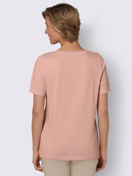 T-shirt à Manches Courtes Pierres Fantaisie Couleur Argent 3 T-shirt à Manches Courtes Pierres Fantaisie Couleur Argent – Image 3