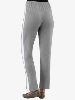 Pantalon Sportif En Jersey Orné Des Pierres Bandes Contrastées Latérales -T-Shirt Sweat Soldes Magasin 012.00ZUK05535 A55.003