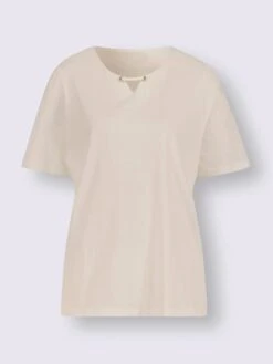 T-shirt à Manches Courtes œillets Décoratifs 5 T-shirt à Manches Courtes œillets Décoratifs -T-Shirt Sweat Soldes Magasin 012.00ZUK91746 B16.001