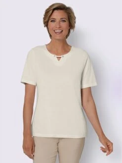 T-shirt à Manches Courtes œillets Décoratifs