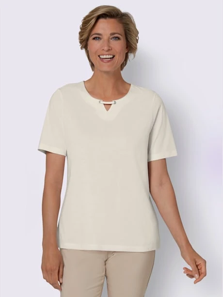 T-shirt à Manches Courtes œillets Décoratifs 1 T-shirt à Manches Courtes œillets Décoratifs