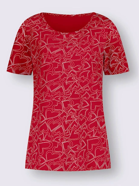 T-shirt Encolure Ronde Passepoilée 4 T-shirt Encolure Ronde Passepoilée – Image 4