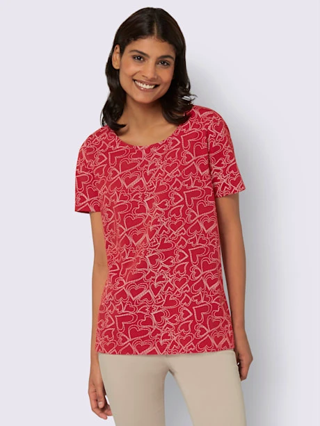 T-shirt Encolure Ronde Passepoilée 2 T-shirt Encolure Ronde Passepoilée – Image 2