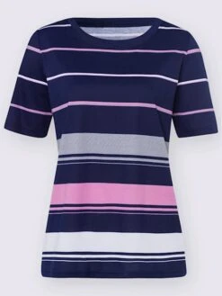 T-shirt à Rayures Rayures Fines -T-Shirt Sweat Soldes Magasin 014.00ZUK05543 A52.001